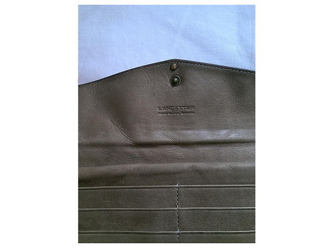 Autre Marque Lancaster Leder Geldbörse Beige - Ansicht 6