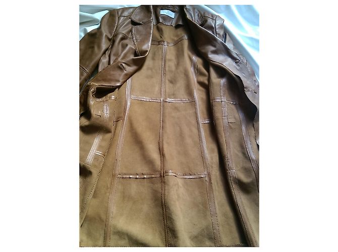 Autre Marque Elegance Paris Lammlederjacke Camel - Ansicht 4