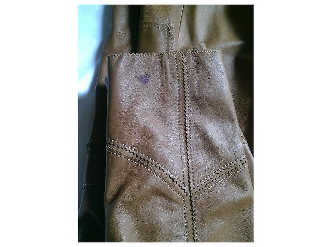 Autre Marque Elegance Paris Lammlederjacke Camel - Ansicht 6