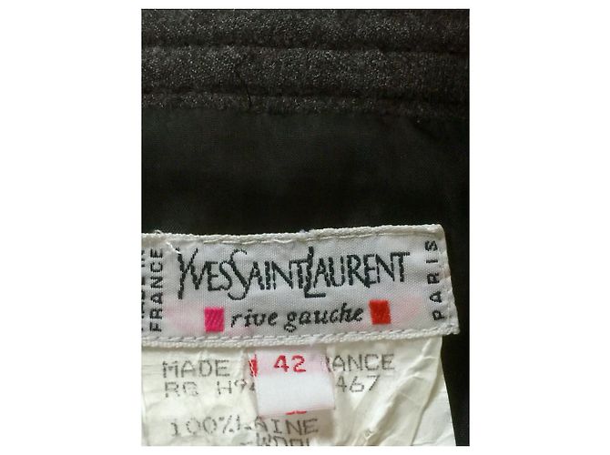 Yves Saint Laurent Falda Rive Gauche YSL Gris - vista 4