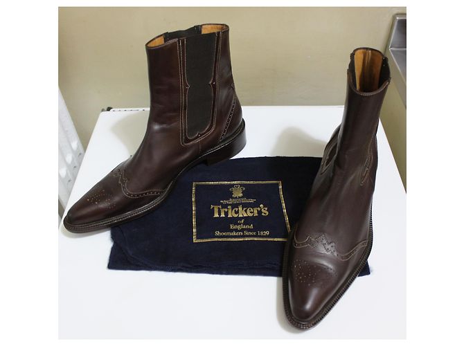 Trickers Bota de campo de Londres de Tricker Castaño - vista 9