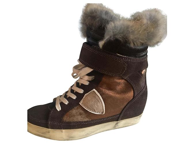 Philippe Model Philippe Sneakers Braun Leder - Ansicht 2