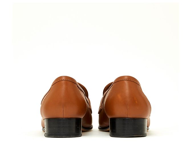 Hermès MOCASSINI KELLY FR37.5 Cammello Caramello - vista 3