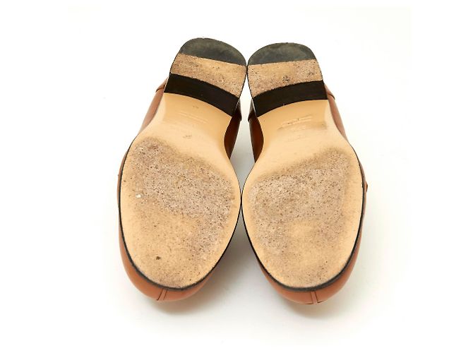 Hermès MOCASSINI KELLY FR37.5 Cammello Caramello - vista 4