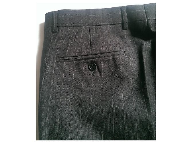 Paul Smith Anzughose aus Wolle Schwarz Gestreift - Ansicht 4