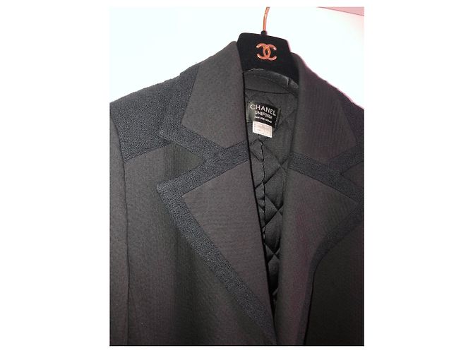 Lange Mäntel Chanel Uniform Men Schwarz - Ansicht 2