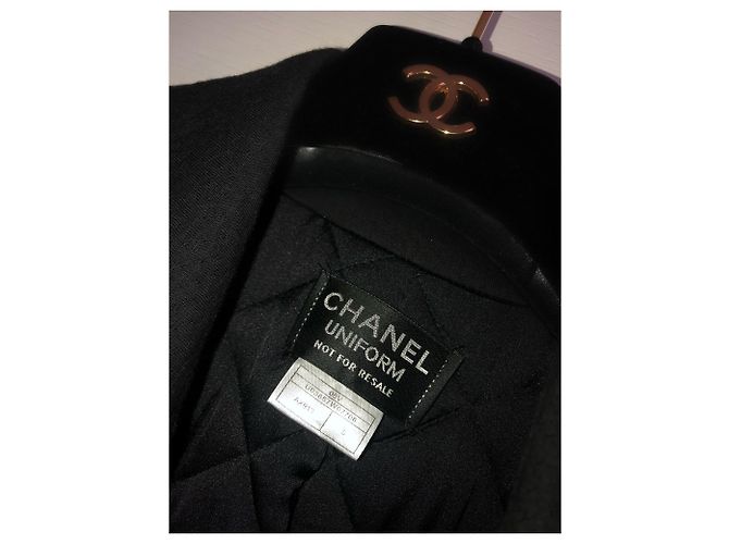 Lange Mäntel Chanel Uniform Men Schwarz - Ansicht 4