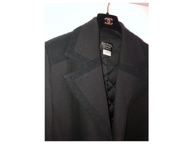 Lange Mäntel Chanel Uniform Men Schwarz - Ansicht 7