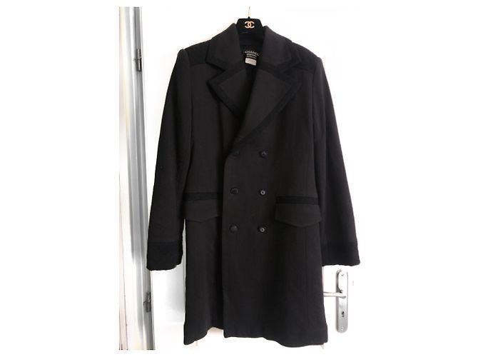 Lange Mäntel Chanel Uniform Men Schwarz - Ansicht 8
