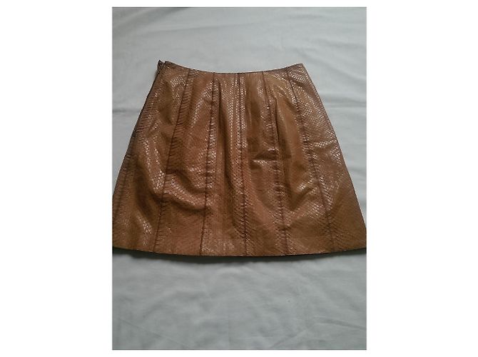 Loewe Python Camel Short Skirt - view 2