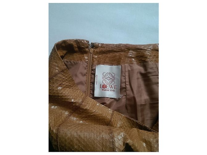 Loewe Python Camel Short Skirt - view 4