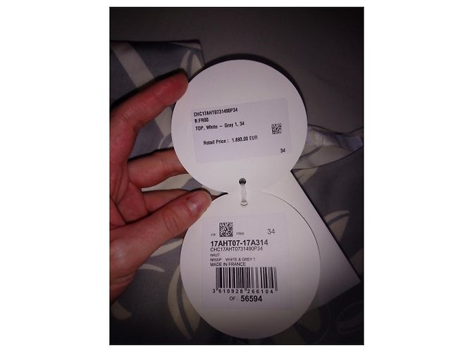 Chloé Blusa de Seda Gris - vista 5