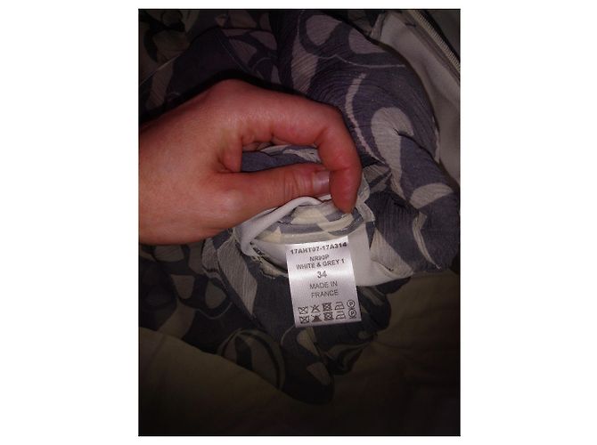 Chloé Blusa de Seda Gris - vista 8