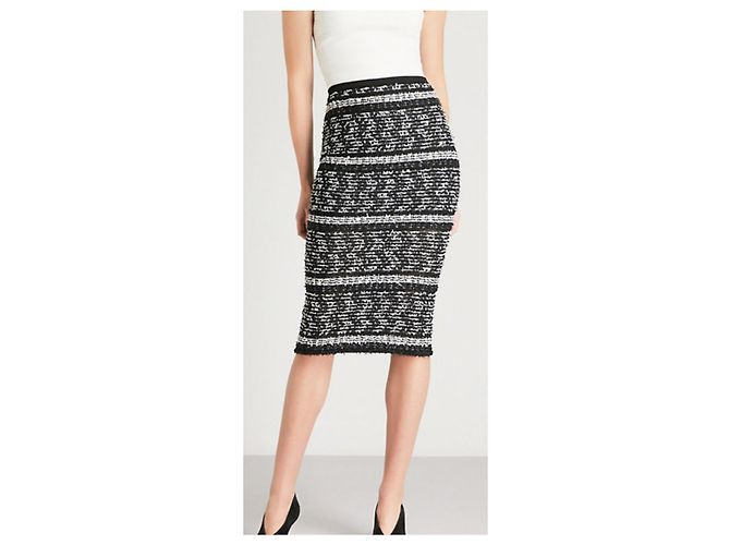 Gonna lunga Roland Mouret nera e argento Nero - vista 2