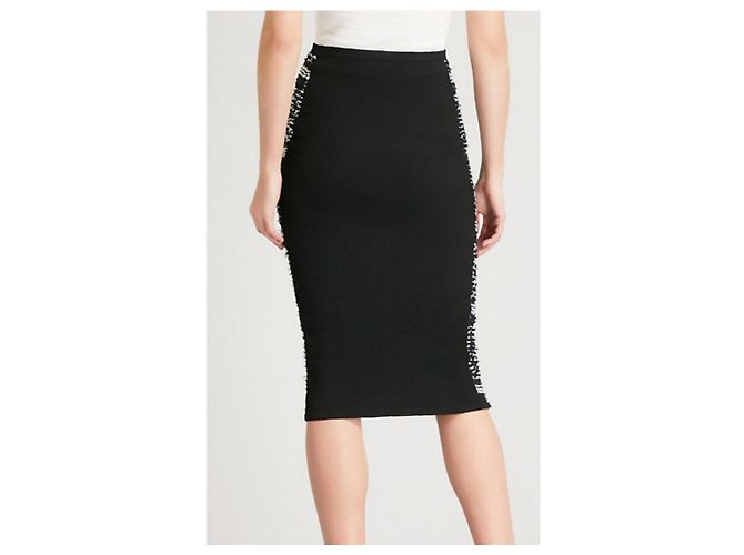 Gonna lunga Roland Mouret nera e argento Nero - vista 3