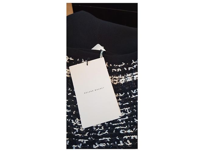 Gonna lunga Roland Mouret nera e argento Nero - vista 5