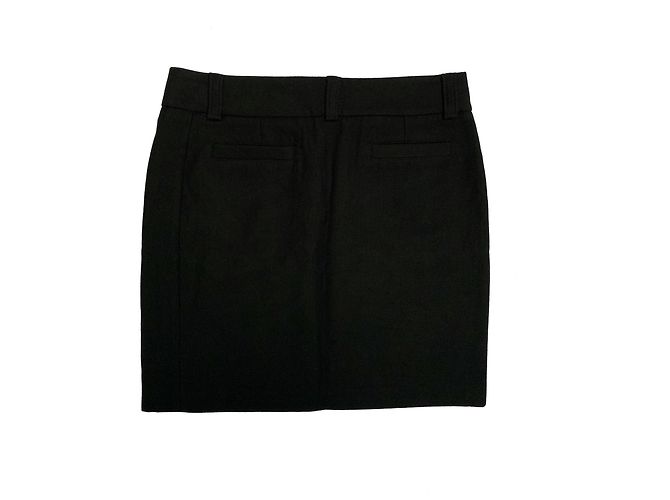 Falda recta de algodón negra Paul & Joe Talla 42 Negro - vista 2