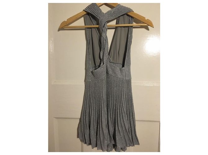 Joseph Top con cuello halter o mini vestido Plata - vista 2