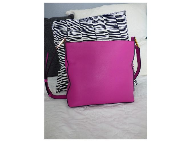 Borsa messenger a tracolla con cerniera Max de Lancel Rosa D'oro Fuschia - vista 12