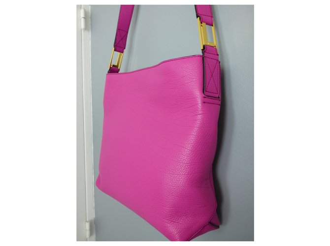 Borsa messenger a tracolla con cerniera Max de Lancel Rosa D'oro Fuschia - vista 3