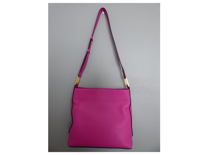 Borsa messenger a tracolla con cerniera Max de Lancel Rosa D'oro Fuschia - vista 5