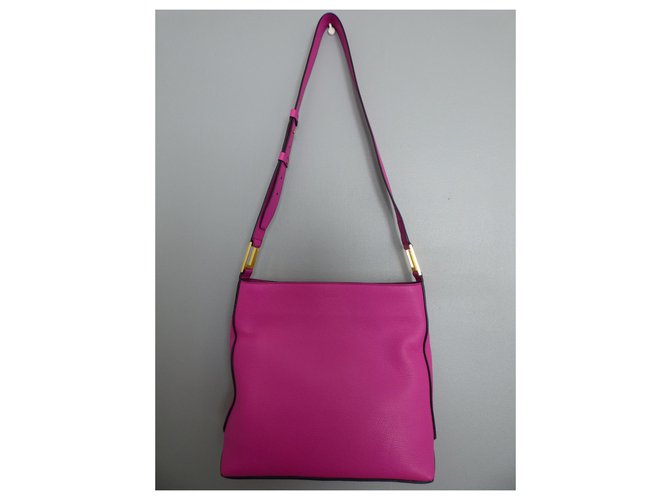 Borsa messenger a tracolla con cerniera Max de Lancel Rosa D'oro Fuschia - vista 6
