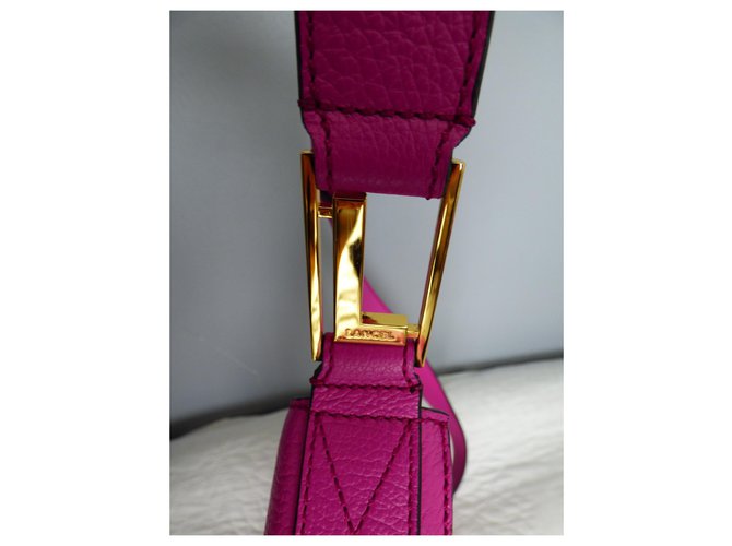 Borsa messenger a tracolla con cerniera Max de Lancel Rosa D'oro Fuschia - vista 7