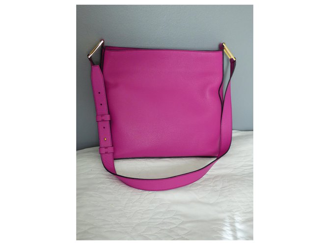 Borsa messenger a tracolla con cerniera Max de Lancel Rosa D'oro Fuschia - vista 8