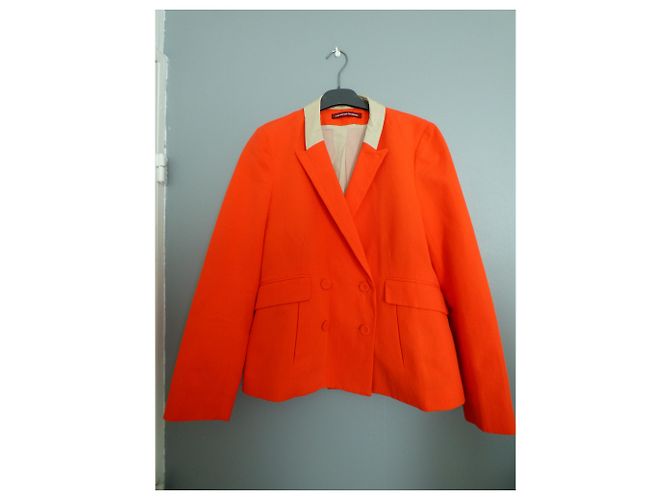 Giacca Blazer Comptoir Des Cotonniers Rosso Vermiglio e Oro D'oro - vista 2