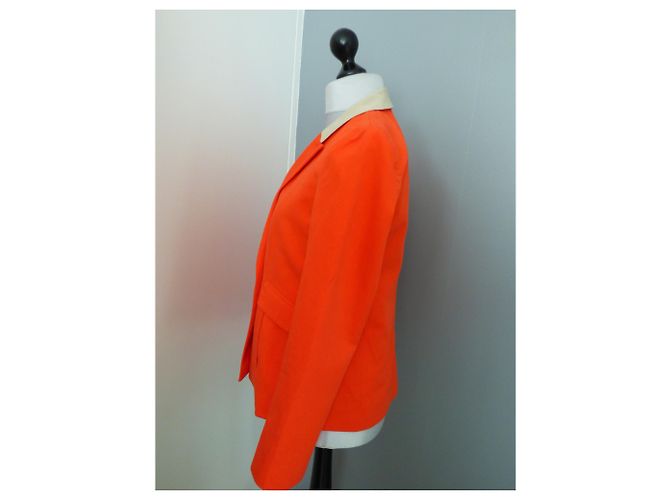 Giacca Blazer Comptoir Des Cotonniers Rosso Vermiglio e Oro D'oro - vista 7