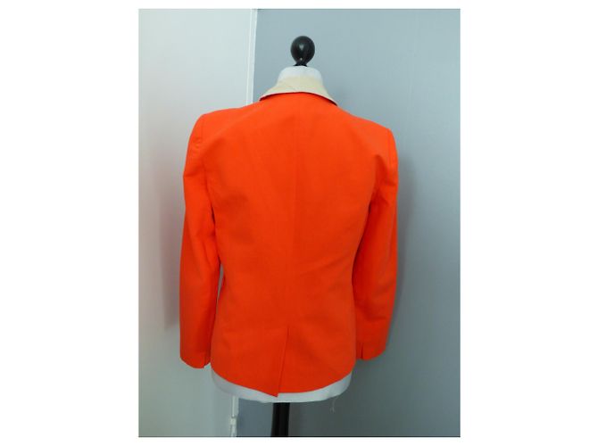 Giacca Blazer Comptoir Des Cotonniers Rosso Vermiglio e Oro D'oro - vista 8