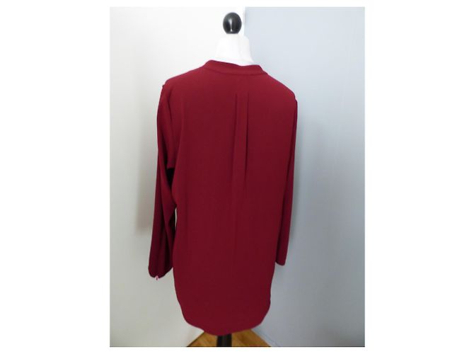 Blusa asimétrica burdeos Gerard Darel - vista 10