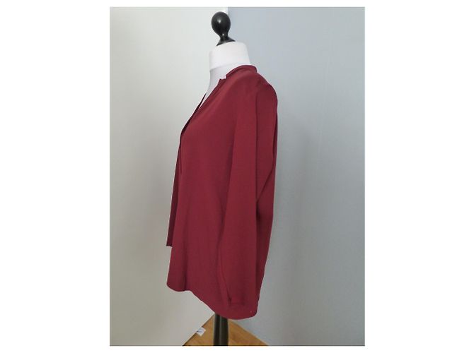 Blusa asimétrica burdeos Gerard Darel - vista 11