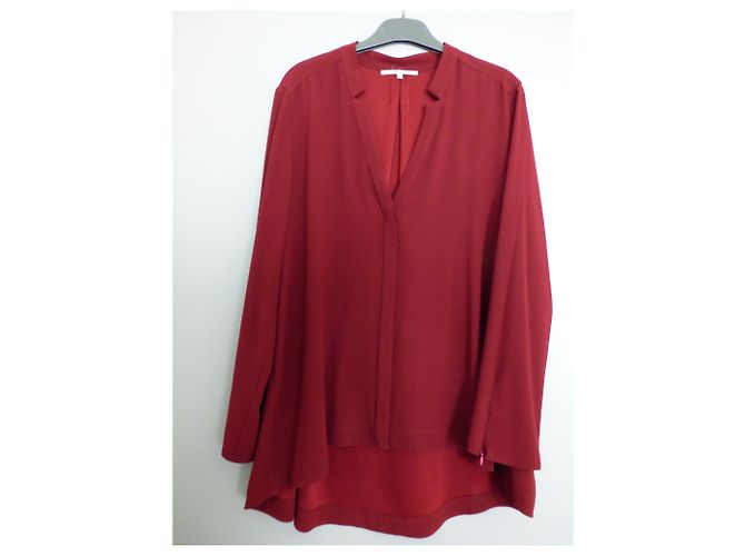 Blusa asimétrica burdeos Gerard Darel - vista 2