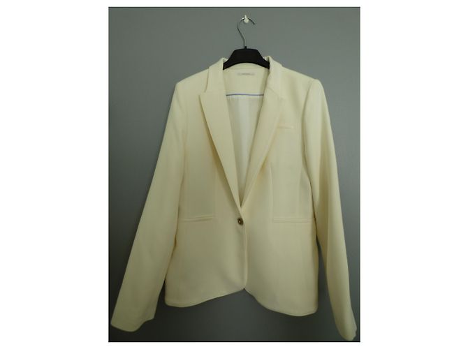 Autre Marque CHATTAWAK Suit Jacket Eggshell Viscose - view 3