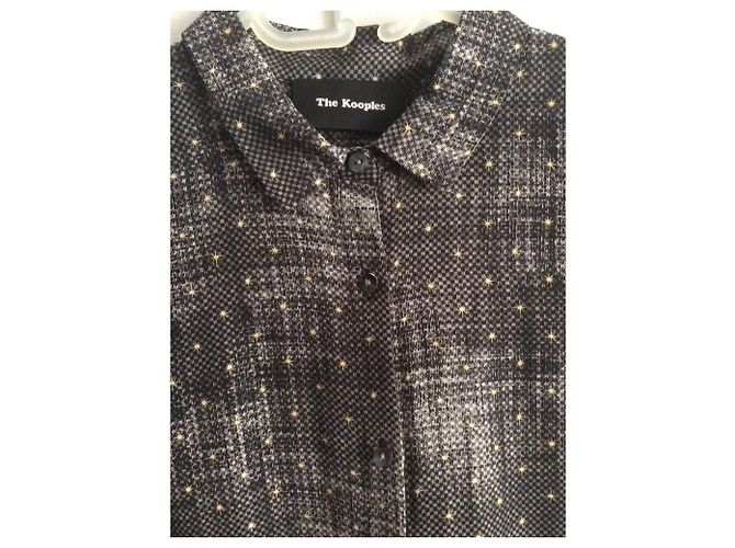 Camisa The Kooples de seda gris - vista 2
