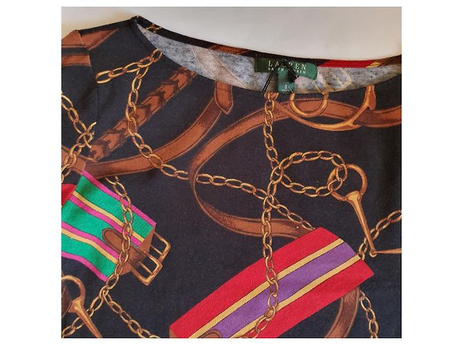 Top in cotone multicolore Ralph Lauren - vista 2