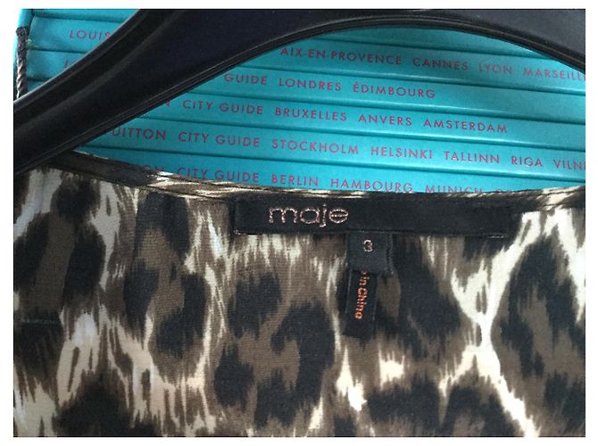 Top de seda de leopardo Maje Estampado de leopardo - vista 2