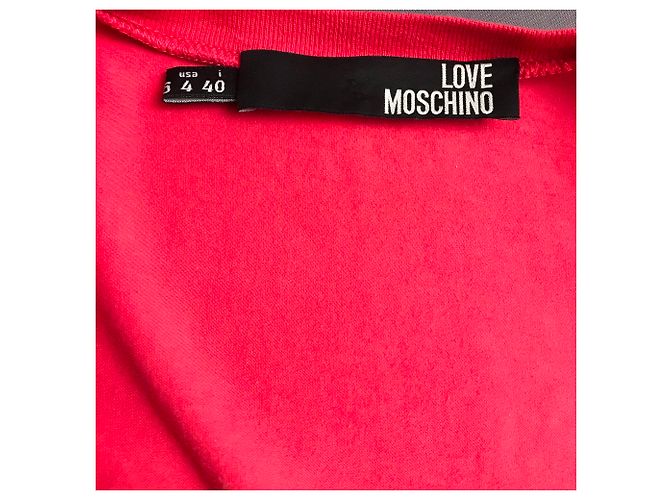 Camiseta Love Moschino Rojo Frambuesa Algodón Roja - vista 3