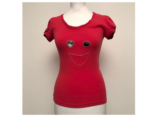 Camiseta Love Moschino Rojo Frambuesa Algodón Roja - vista 5