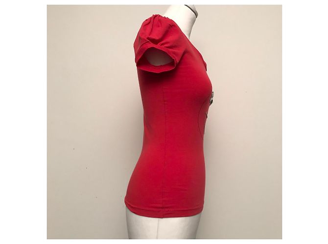 Camiseta Love Moschino Rojo Frambuesa Algodón Roja - vista 6