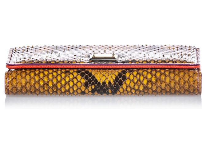 Dolce & Gabbana Dolce&Gabbana Brown Python Sicily Wallet on Chain - view 4