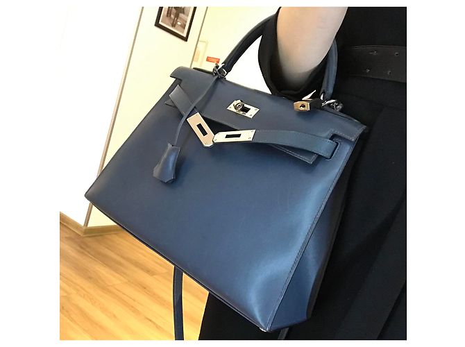 Hermès Kelly 28 Blue - view 6