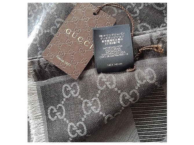 nueva bufanda marrón gucci - vista 2
