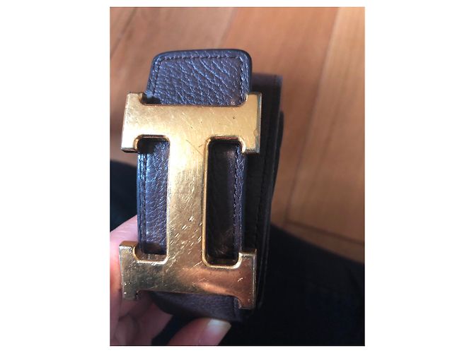 Hermès Constance Gürtel braun Leder 65 - Ansicht 2