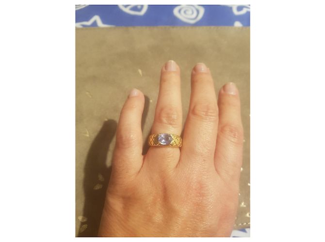 Mauboussin Salome Ring aus 18k Gelbgold und Ceylon Saphir Größe 52 Blau - Ansicht 2