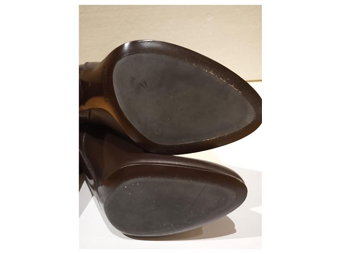 Botas Missoni de cuero marrón talla 38 Castaño - vista 10