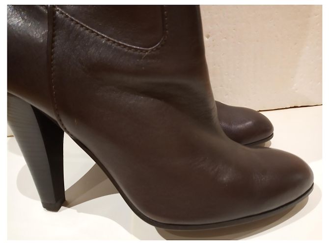 Botas Missoni de cuero marrón talla 38 Castaño - vista 6