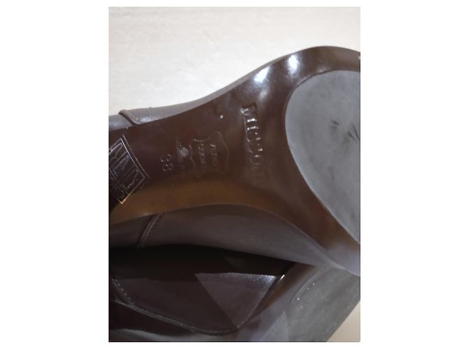 Botas Missoni de cuero marrón talla 38 Castaño - vista 9
