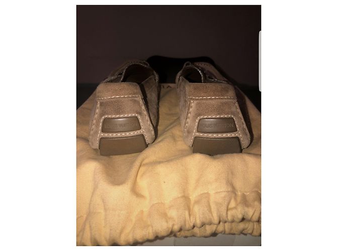 Mocassini Louis Vuitton Monte Carlo Marrone Taupe - vista 5